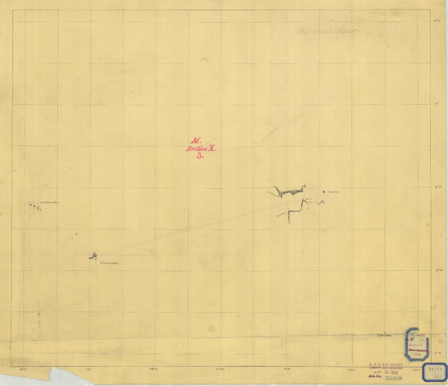 A preliminary sketch showing the relationship of the Farallon Islands to theentrance to the Golden Gate