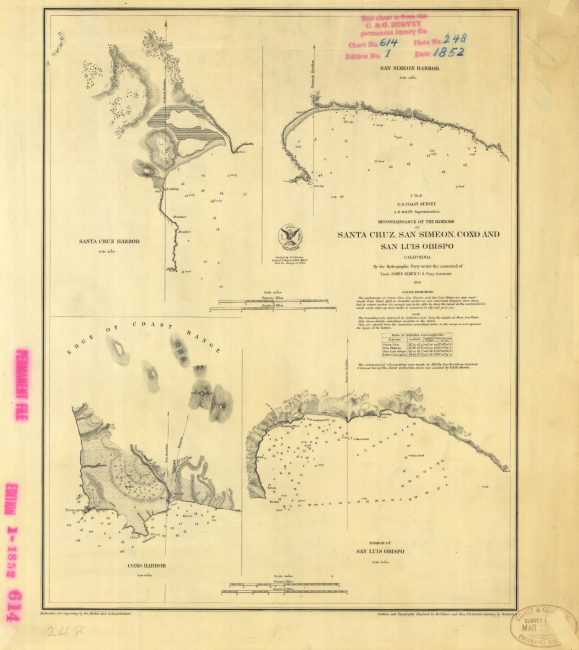 Reconnaissance of the Harbors of Santa Cruz, San Simeon, Coxo and San Luis 