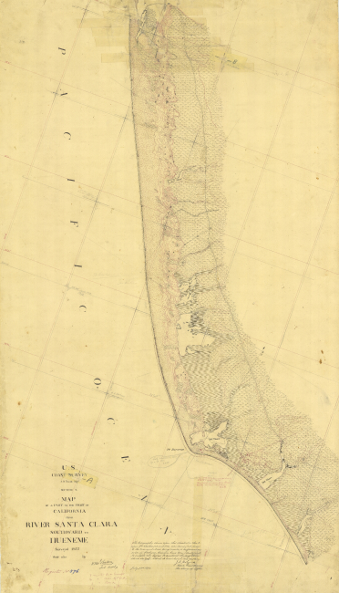 Survey of California coast from Santa Clara River to Hueneme by Sub-AssistantW