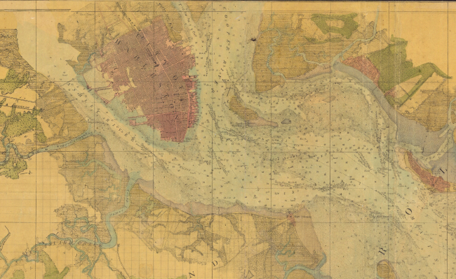 Topographic Portion Map of City of Charleston & Ashley River