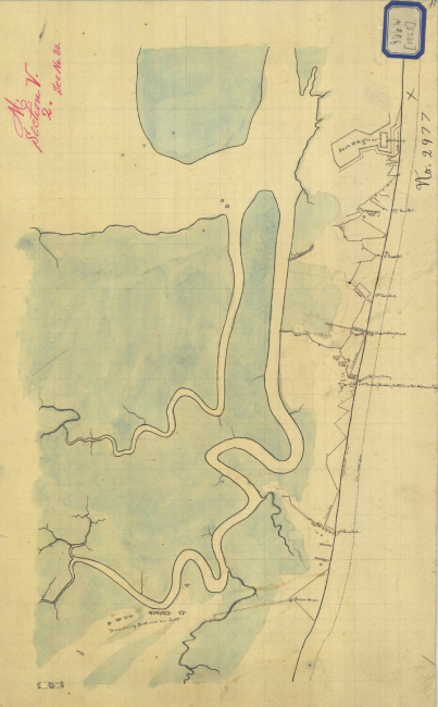 Preliminary sketch map of showing siege operations against Fort Wagnerbetween July 18 and September 7, 1863