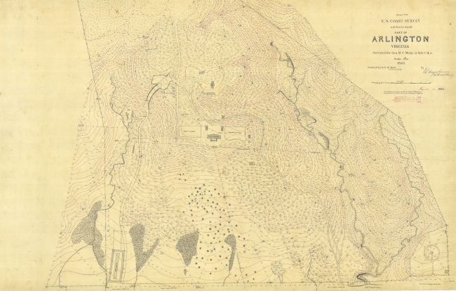 Original survey of grounds of Arlington National Cemetery by EdwinHergesheimer