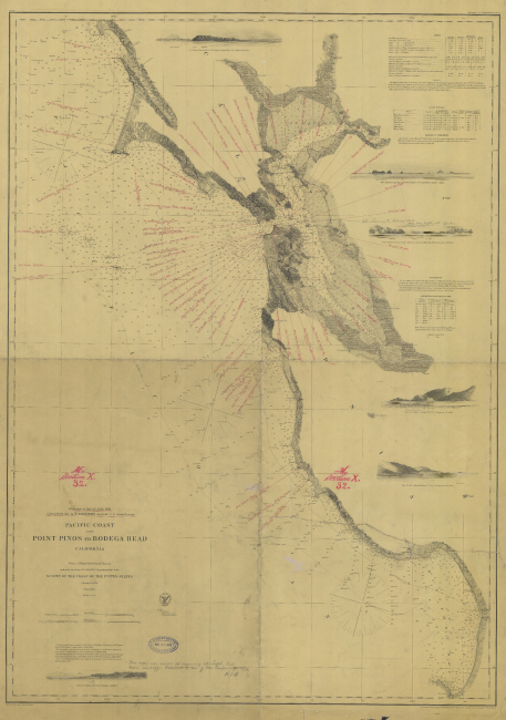 Map of Wrecks to March 18th, 1873; compiled by A