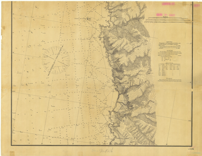 Nautical chart from Kasler's Point to Point Carmel, south of Monterey, southernhalf