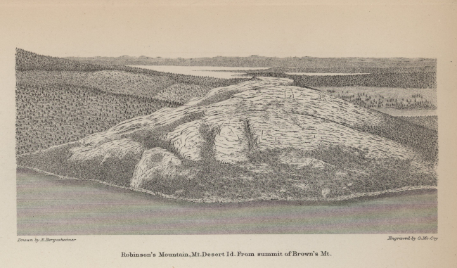 Coastal view of Robinson's Mountain, from summit of Brown's Mountain, by EdwinHergesheimer, one of the greates of Coast Survey topographers and cartographers
