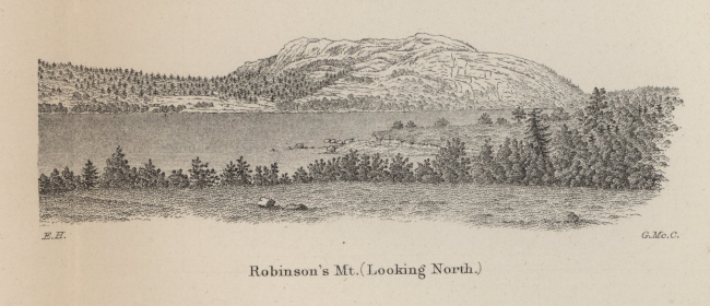 Coastal view of Robinson's Mountain, (Looking North), by Edwin Hergesheimer,one of the greatest of Coast Survey topographers and cartographers