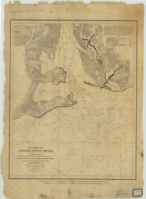 Coast Survey chart of The Mouth of the Connecticut River