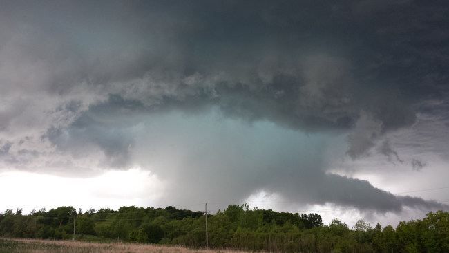 Taken June 2014 in Pelican Rapids Minnesota on highway 59 while runningaway from the storm