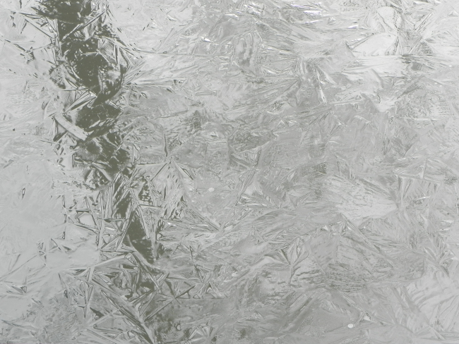 The smooth ice on our lake