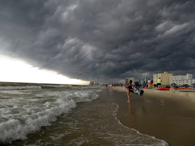 Storm rolling in the Gulf of Mexico
