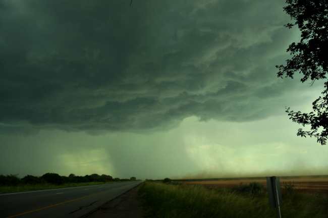 A severe thunderstorm to the north of Pretoria, South Africa