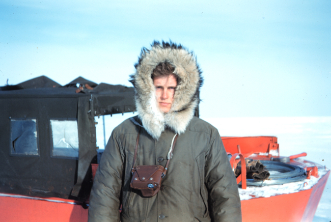 Harley Nygren dressed in the latest Arctic style