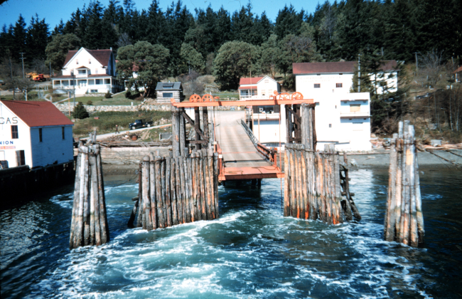 The ferry dock at Orcas Island