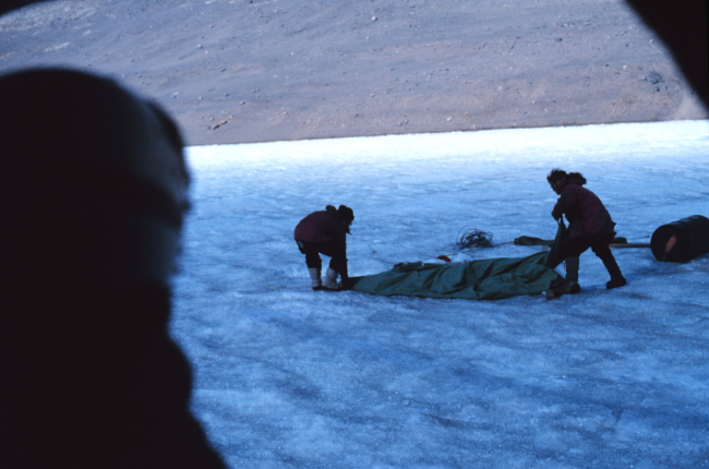Survival exercises prior to debarking for South Pole