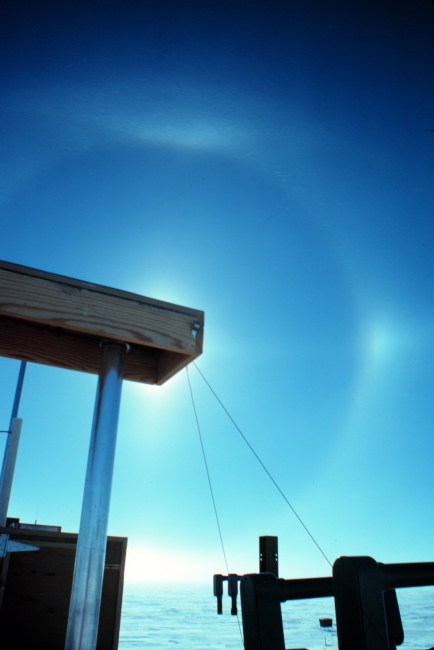 Halo and sun dogs