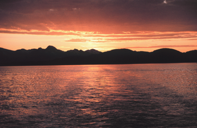 An Alaskan sunset