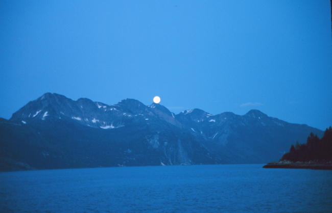 Moonrise at Glacier Bay