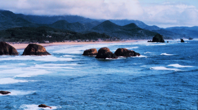 Looking south at Cannon Beach