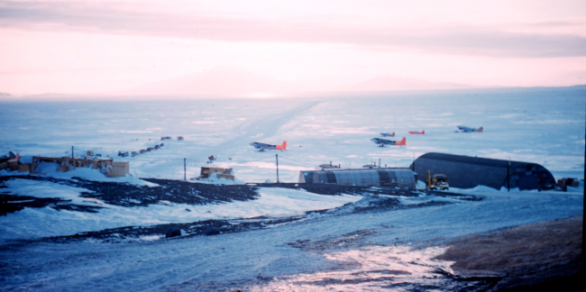 The landing field at McMurdo Station