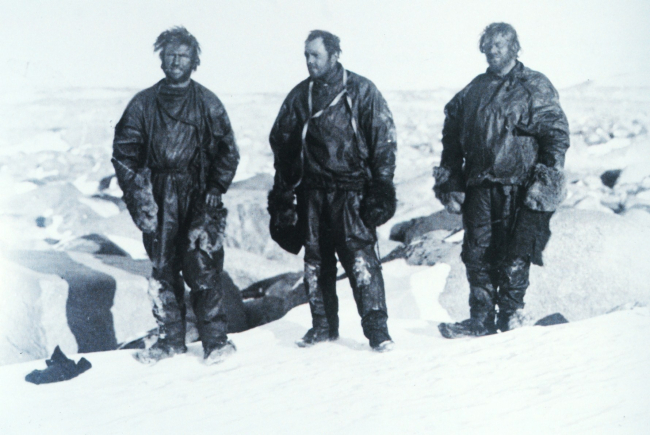 Sir Raymond Priestly after spending nine months in a snow cave at Terra Nova Bayin Victoria Land, Antarctica
