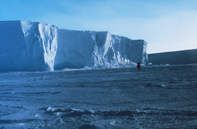 The Ross Ice Shelf at the Bay of Whales