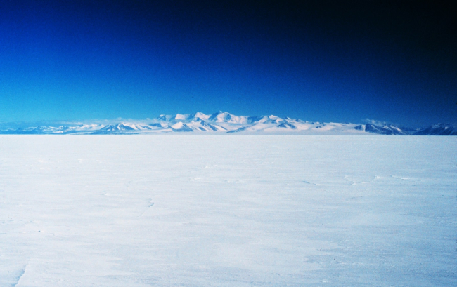 Royal Society Mountain Range in the Transantarctic Mountains acrossfrom McMurdo Sound on Ross Island