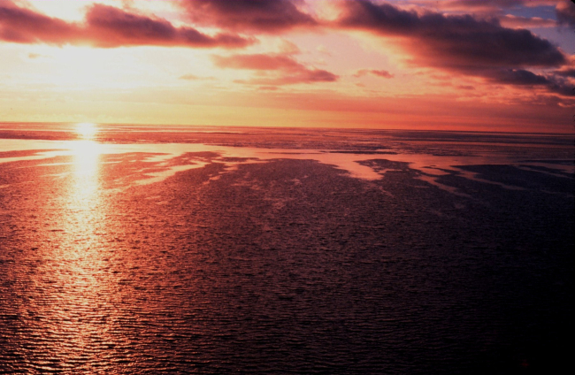 Sunset over the Ross Sea