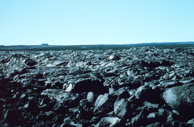 Pahoehoe lava flow on Mauna Loa