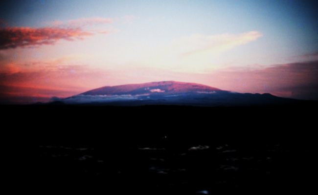 Mauna Loa at sunset