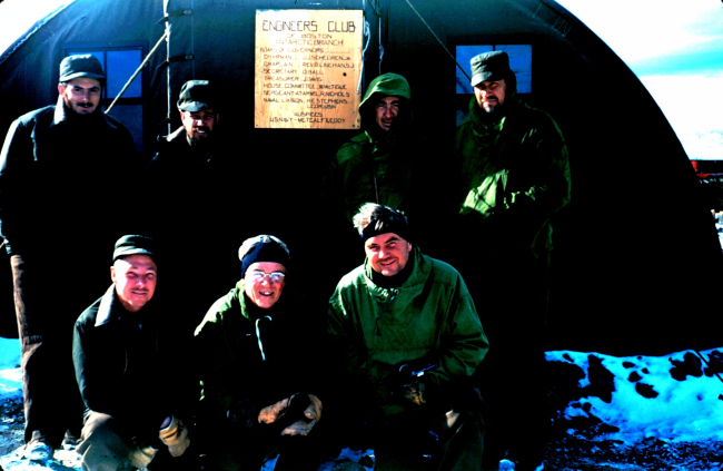 The engineers who built the Marble Point landing strip - the first ground stripin Antartica