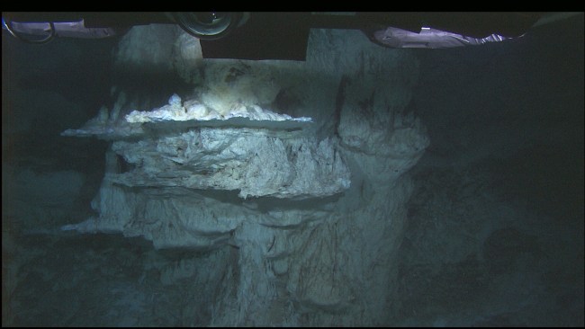 IMAX flange on the top of the Poseidon carbonate pinnacle