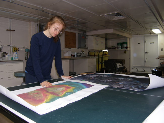 Bathymetric maps guide scientists as they explore the seafloor for coraland reef sites