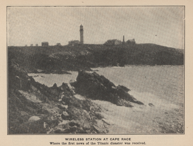 The wireless station at Cape Race where news of the TITANIC disaster was firstreceived
