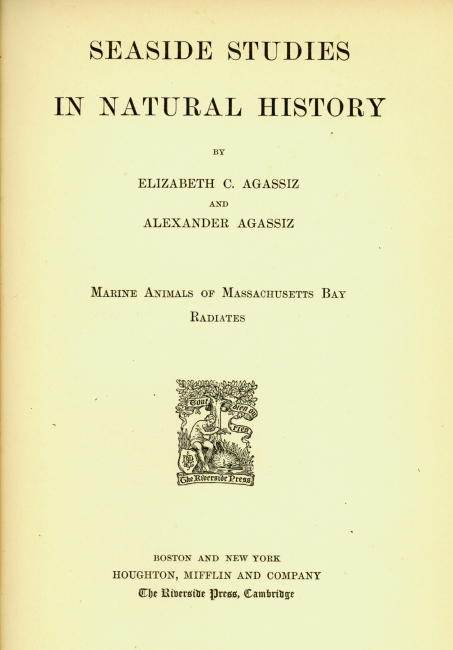 Title page to Seaside Studies in Natural History by Elizabeth C