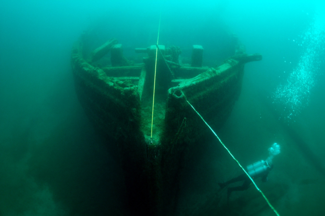 The wreck of the schooner E