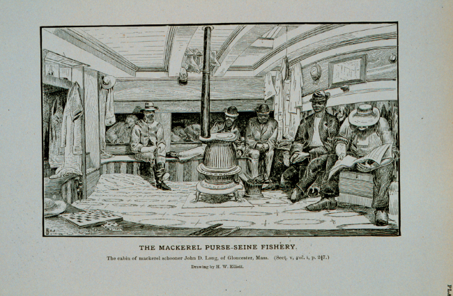 The cabin of mackerel schooner John D