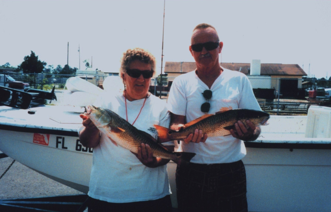 A couple with their limit of reds