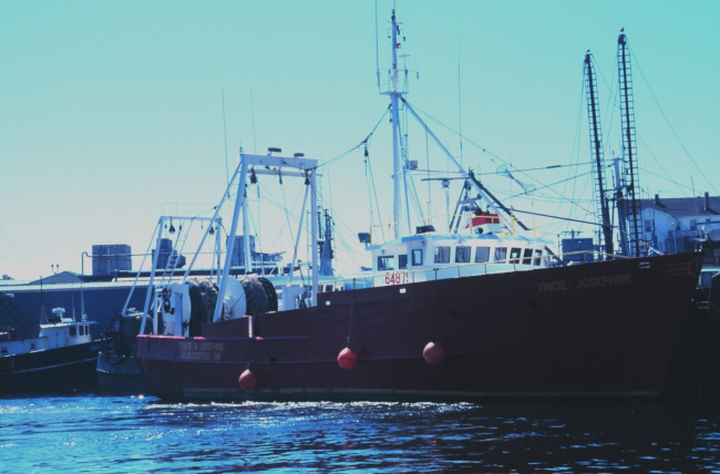 A stern trawler at the pier