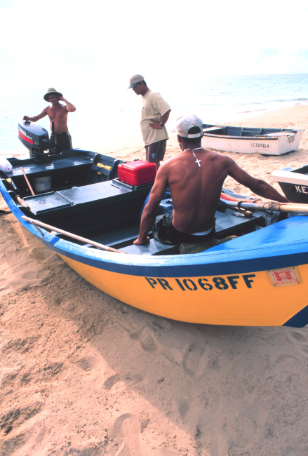 Small-scale fishing vessels operating from the beach