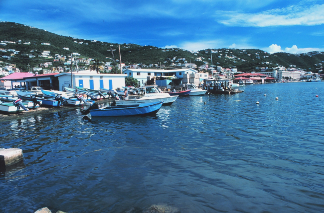 Small-scale fishing boats at Frenchtown Harbor