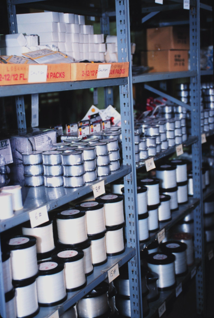 Fishing gear at the SOC Corporation Fishing Tackle Warehouse