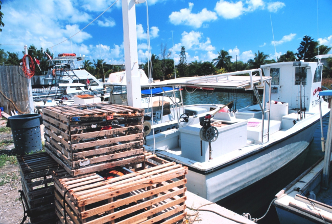 Stone crab pots and fishing boats work out of small inlets in the Florida Keys