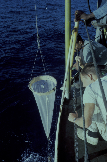 Retrieving plankton net