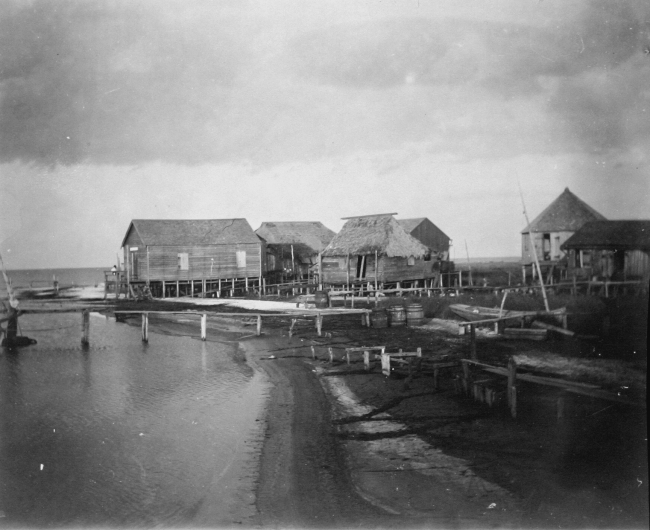 Fishing camp on Bayou Cabanage south of New Orleans