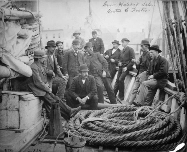 Crew, halibut schooner E
