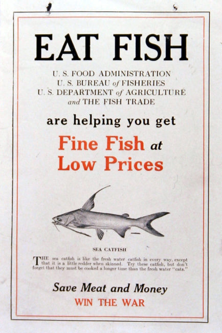 Poster, broadside, Eat Fish, Sea Catfish