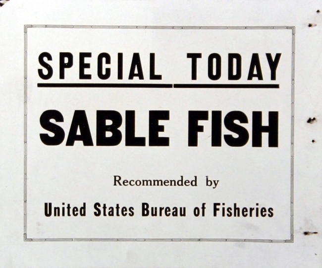 Poster, broadside, Special Today Sable Fish