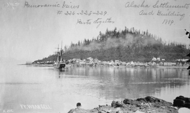 Panorama views #226-228-229, parts together, Alaskasettlements and buildings, 1889