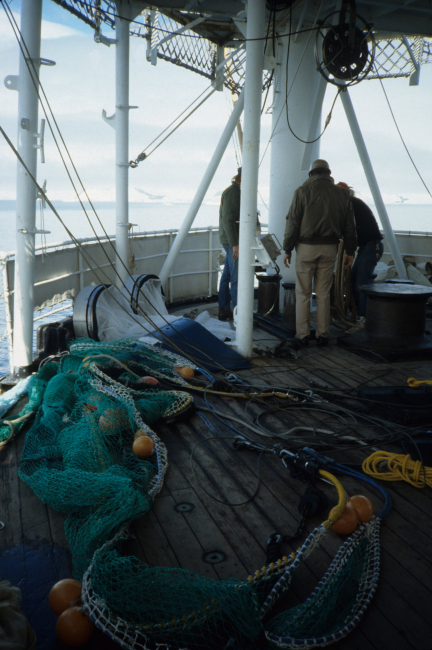 Trawling gear on the stern of the R/V Professor Siedlecki