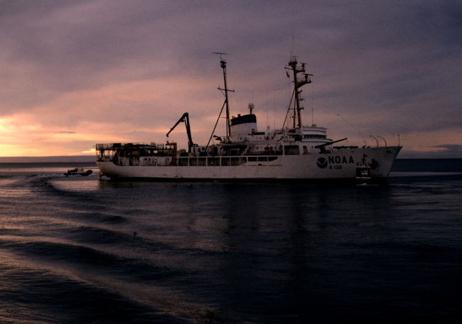 The NOAA Ship Surveyor was used by the AMLR Program from 1990 through 1995